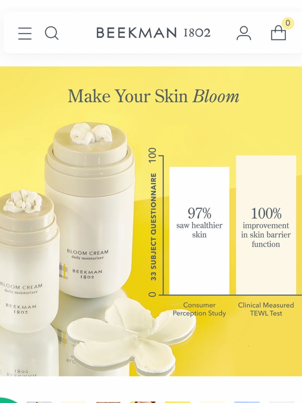 ❗️Beekman 1802 Bloom Cream Daily Moisturizer NWT $68! - Picture 4 of 10